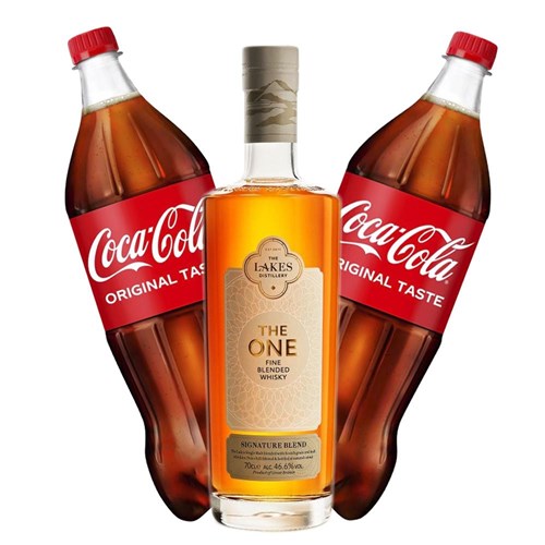 The Lakes The One Signature Blended Whisky 70cl with Coca-Cola Mixer